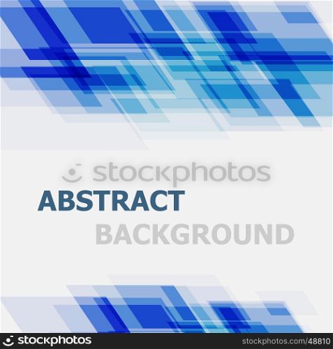 Abstract blue geometric overlapping background, stock vector