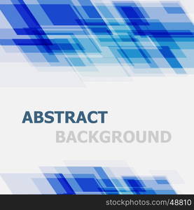 Abstract blue geometric overlapping background, stock vector