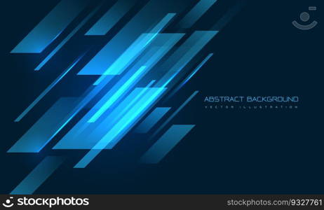 Abstract blue geometric speed dynamic with blank space design modern technology futuristic creative background vector illustration.