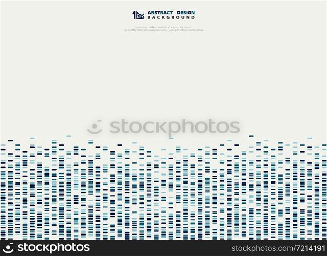 Abstract blue geometric square pattern sound waves. You can use for cover pattern design, artwork, template, presentation. illustration vector eps10