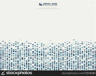Abstract blue geometric square pattern sound waves. You can use for cover pattern design, artwork, template, presentation. illustration vector eps10