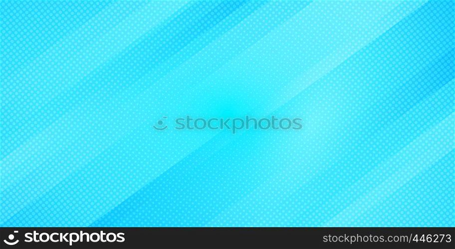Abstract blue gradient color oblique lines stripes background and dots texture halftone style. Geometric minimal pattern modern sleek texture. Vector illustration
