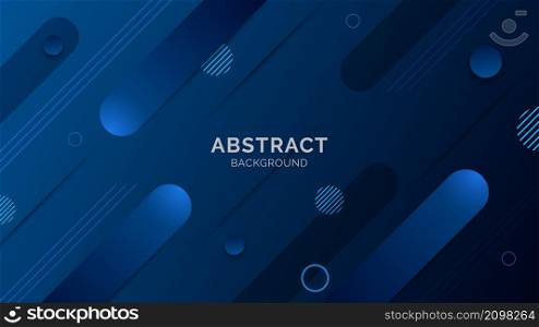 Abstract blue gradient geometric shapes background
