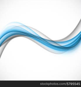 Abstract blue gray wave vector bright background. Abstract blue gray wave