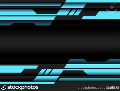 Abstract blue grey geometric cyber futuristic design modern technology background vector illustration.
