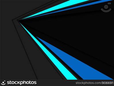 Abstract blue grey speed arrow direction design modern futuristic background vector illustration.