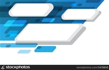Abstract blue grey white motion hi-tech technology futuristic background vector illustration.