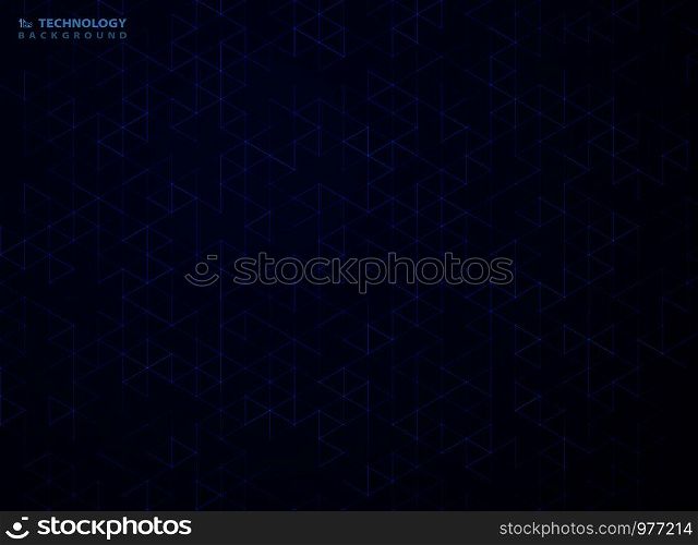 Abstract blue hexagon pattern of technology geometric background. You can use for futuristic ad, poster, print, artwork. illustration vector eps10