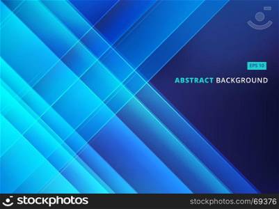 Abstract blue image that depicts technology with overlapping diagonal lines. Vector illustration
