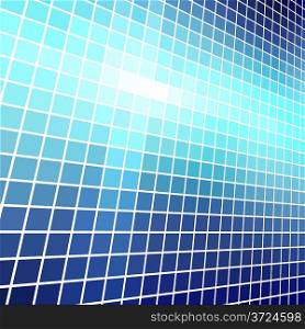 Abstract blue light mosaic vector background.