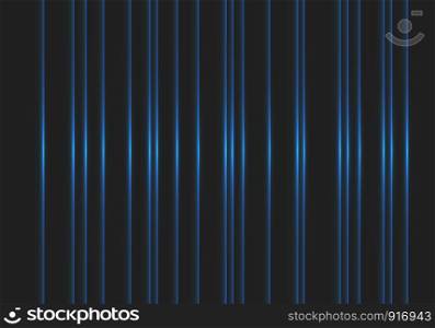 Abstract blue light power energy technology pattern on black design modern futuristic background vector illustration.