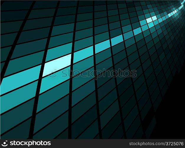 Abstract blue light stripe mosaic vector background.