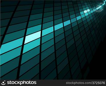 Abstract blue light stripe mosaic vector background.
