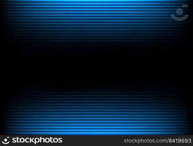 Abstract blue line background. neon light digital technology. vector art illustration 