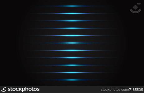 Abstract blue line light on black shadow luxury futuristic technology background vector illustration.