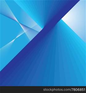 Abstract blue lines background. Vector illustration.