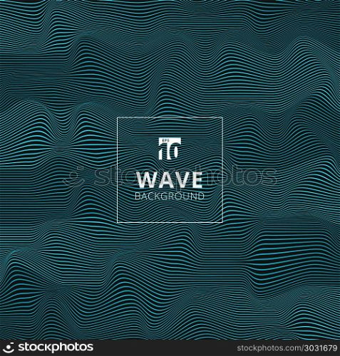 Abstract blue lines wave, Wavy stripes pattern, Rough surface, Vector Illustration. Abstract blue lines wave, Wavy stripes pattern, Rough surface