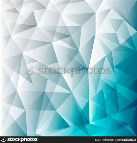 Abstract blue Lowpoly vector background. Template for style design. Vector illustration. Used transparency layers of background