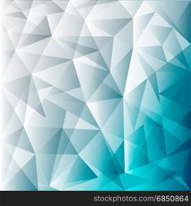 Abstract blue Lowpoly vector background. Template for style design. Vector illustration. Used transparency layers of background
