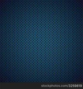 Abstract blue metal hexagon background with honeycomb effect