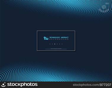 Abstract blue modern minimal dots geometric background. You can use for presentation, ad, poster, print, artwork. illustration vector eps10