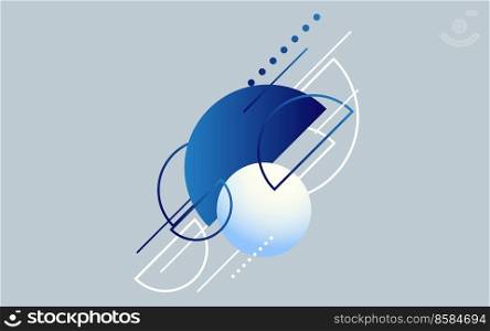 Abstract Blue Modern Technology Background