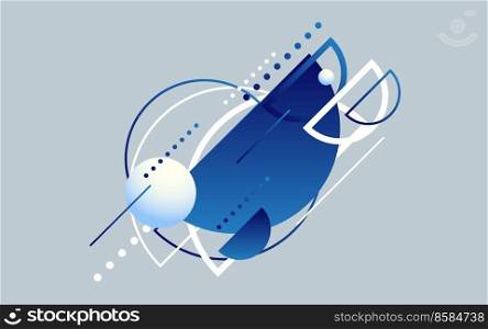 Abstract Blue Modern Technology Background
