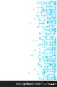 Abstract blue mosaic vector background with copy space for the text.