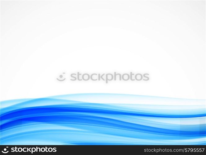Abstract blue motion wave vector bright background. Abstract blue background