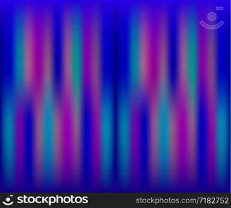 Abstract blue neon background with vertical pink, purple stripes