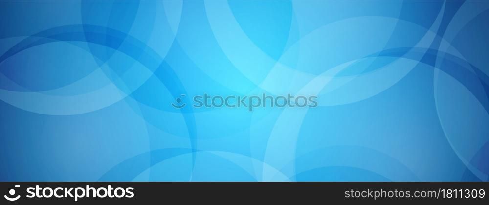 Abstract blue overlapping circle background