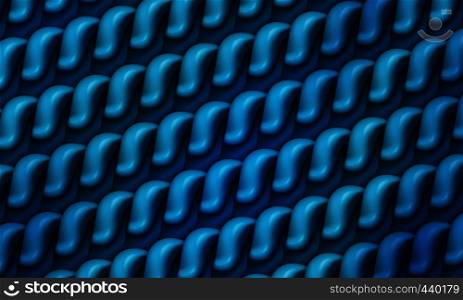 Abstract blue pattern background repeat with shiny objects in a row for web banner bannnel