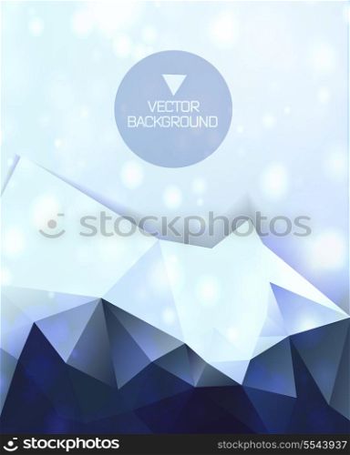 Abstract blue polygonal background/ triangles background for your design/ Geometrical
