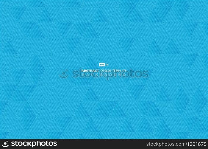 Abstract blue sky line tech pattern triangle business design background. Use for poster, ad, artwork, template, presentation. illustration vector eps10