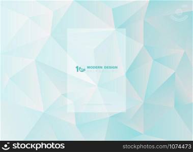 Abstract blue sky of triangle polygonal design background. Decorate for poster, ad, artwork, annual report, print. illustration vector eps10