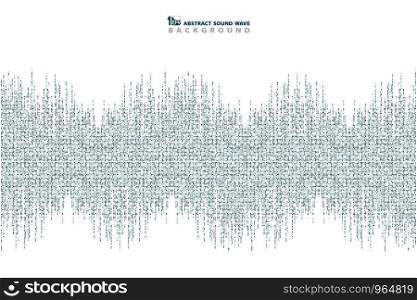 Abstract blue square pattern of sound wave design background. You can use for ad, poster of music festival, print, cover design, artwork. illustration vector eps10