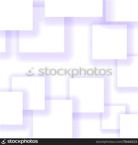 Abstract Blue Squares Isolated on White Background. Abstract Blue Squares
