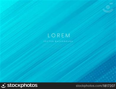 Abstract blue stripe diagonal lines light on blue background. Vector illustration
