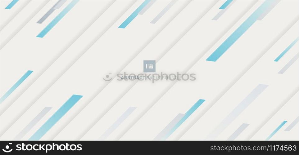 Abstract blue stripe diagonal pattern on white background. Vector illustration