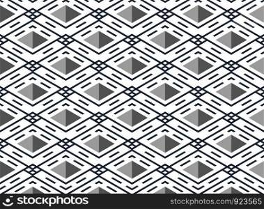 Abstract blue stripe line pattern square geometric background, vector eps10