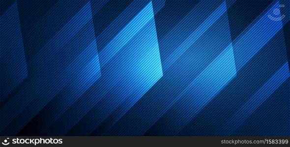 Abstract blue stripe lines background. You can use for ad, poster, template, business presentation. Vector illustration