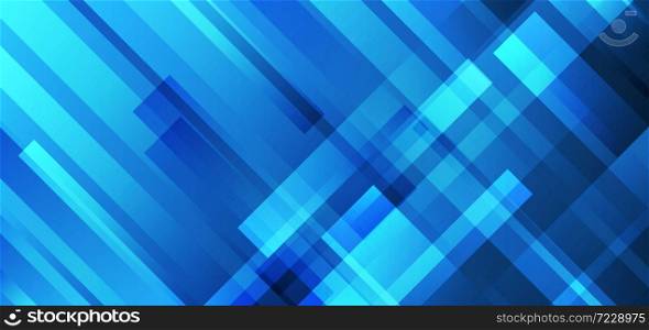 Abstract blue stripes overlapping technology futuristic concept background. Vector illustration
