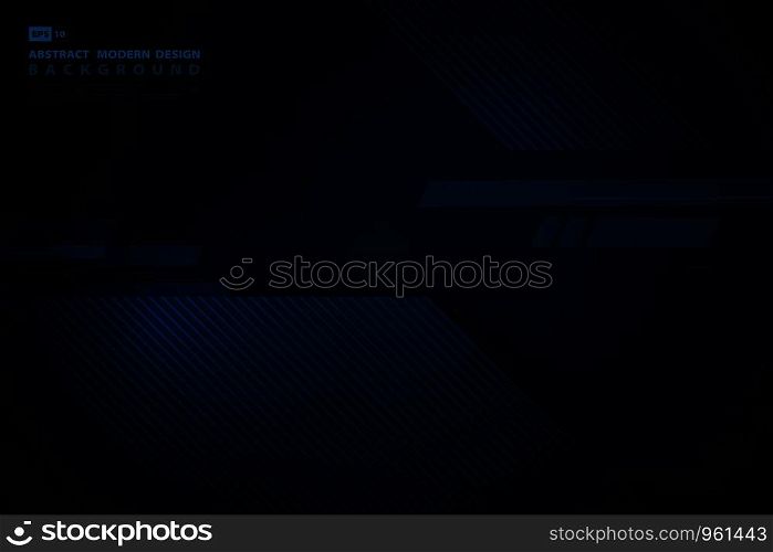 Abstract blue tech square overlap technology of dark background. Use for presentation, annual report, template design, artwork. illustration vector eps10