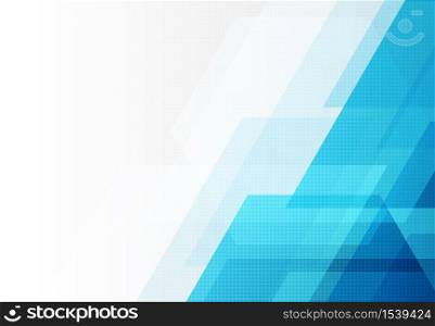Abstract blue technology design of rectangle pattern and halftone artwork background. Use for ad, poster, template design, print. illustration vector eps10