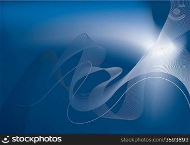 Abstract blue template background with copy space