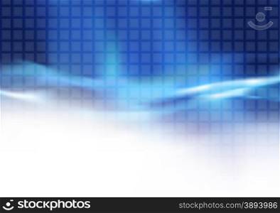 Abstract Blue Tiled Background