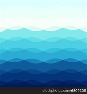 Abstract blue tone background with curve lines, stock vector