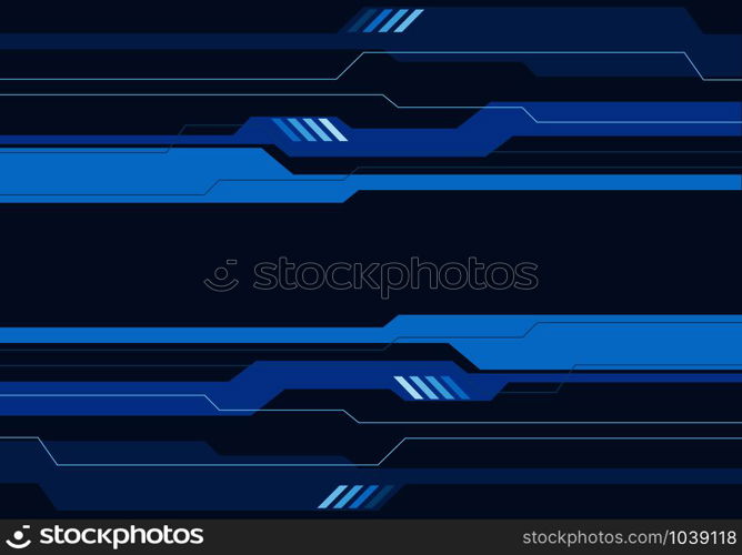Abstract blue tone circuit futuristic design modern technology background vector illustation.