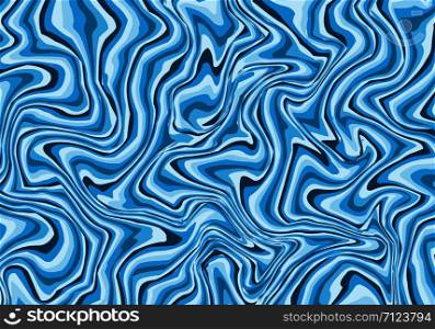 Abstract blue tone marble background vector illustration.