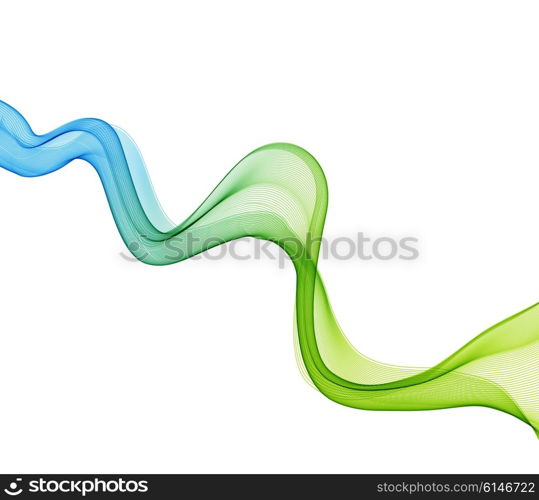 Abstract blue transparent wave background. Vector illustration Abstract colorful transparent wave. EPS 10